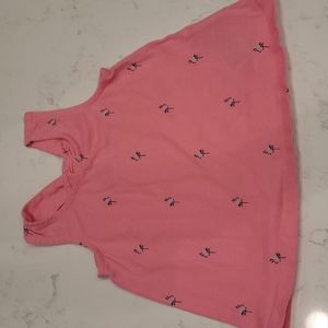 Baby Gap 12-18 months pink flamingo tank top